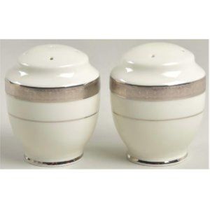 Mikasa Palatial Platinum Salt and Pepper Shaker Set